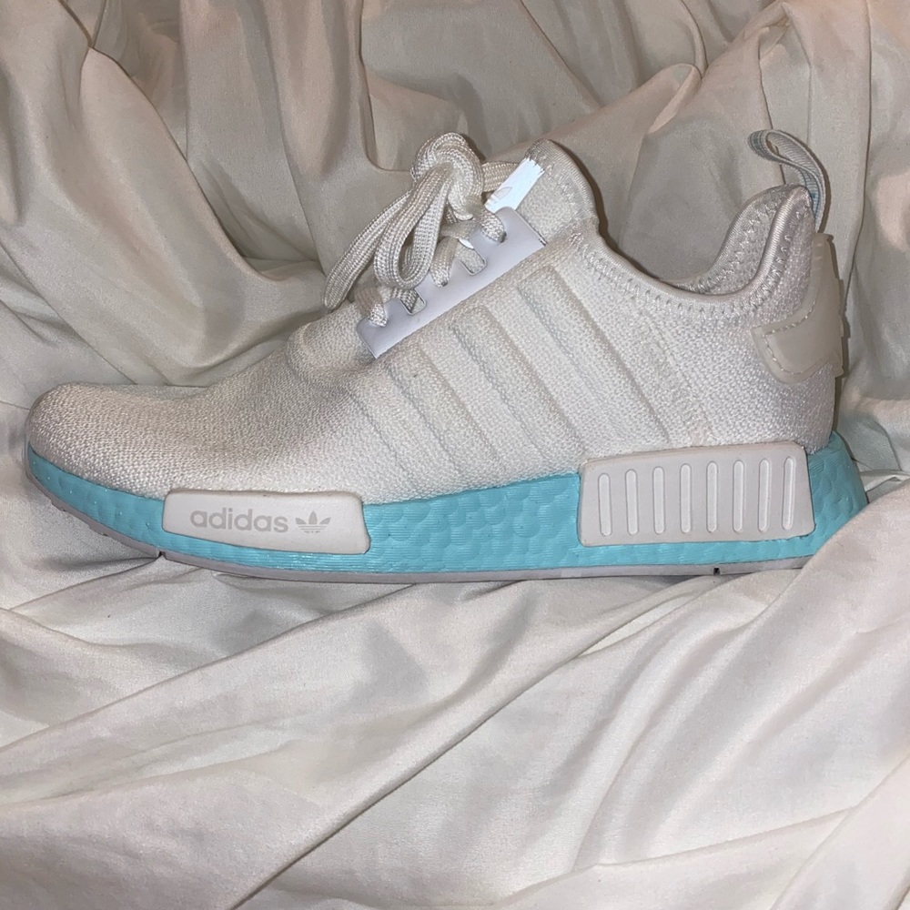 adidas gazelle silver green womens Adidas NMD R1 H01918 Baby Blue main image 0